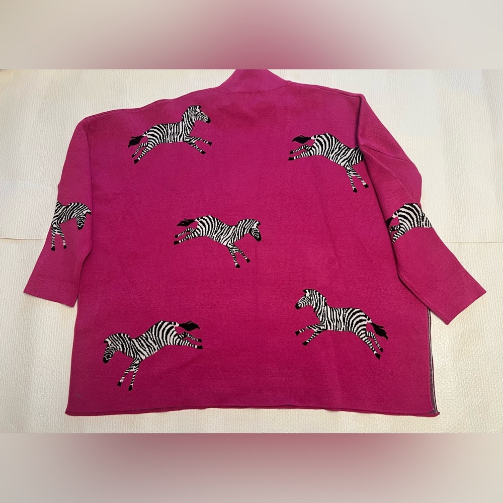 Shop The Mint Pink Zebra Print Sweater
Size Small - Picture 6 of 7